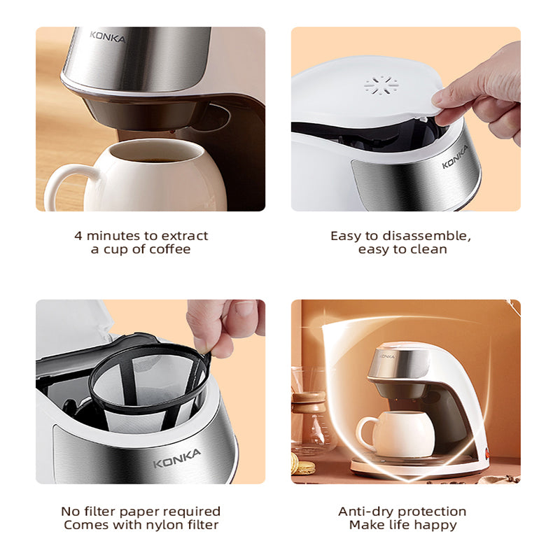 New Coffee Machine Fully Automatic.Small Portable Coffee Maker